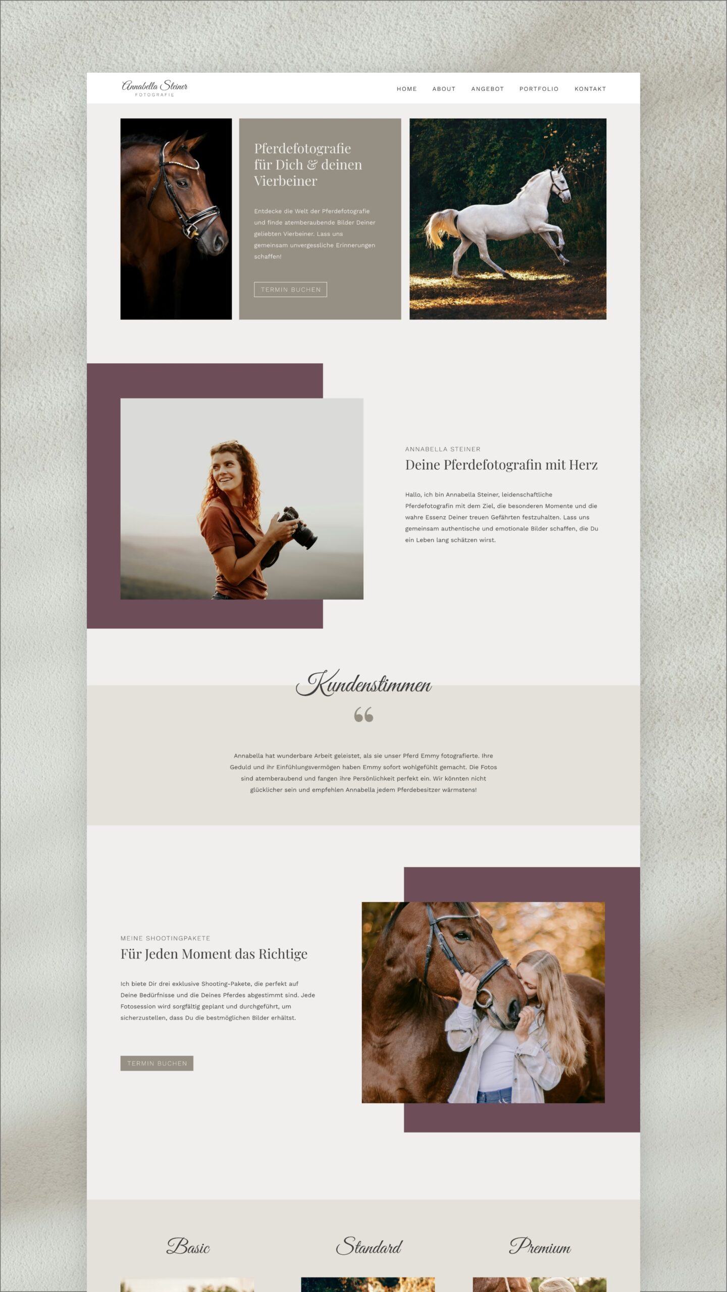 Tierfotografen One-Pager Template Kit für Elementor WordPress – Bild 4