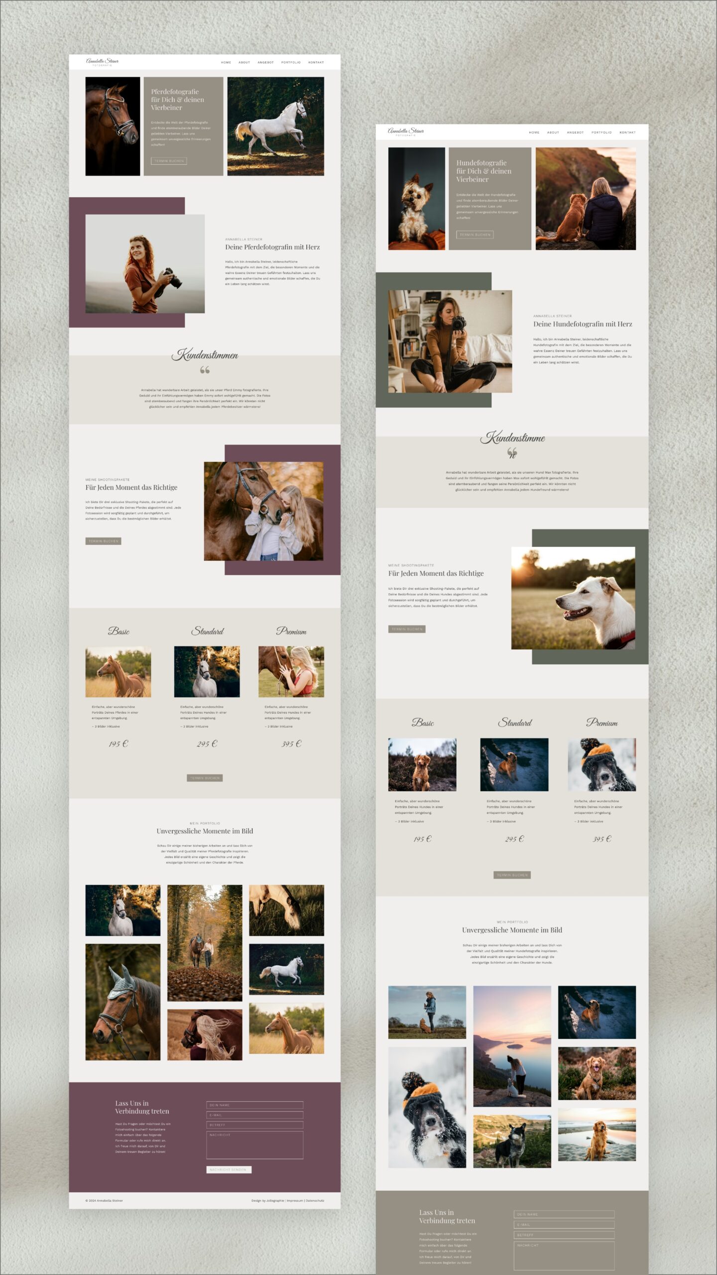 Tierfotografen One-Pager Template Kit für Elementor WordPress – Bild 3